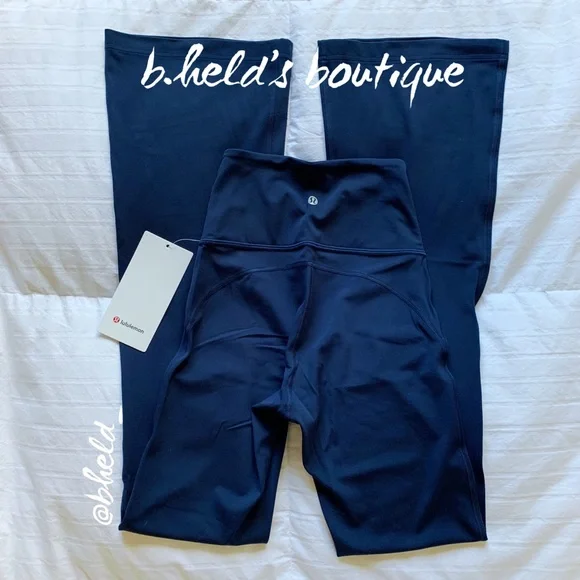 lululemon Groove Super High-Rise Flared Pant Nulu True Navy Blue Size 2 New NWT